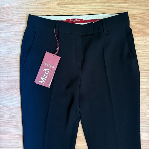Women’s MaxMara Navy Dress Pants Straight-Leg Size 6 NWT - Picture 2 of 6